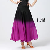 Maxbell Women's Ballroom Dance Skirt, Long Swing Skirt Performance Cosplay Latin L