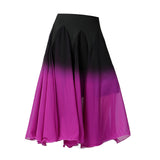 Maxbell Women's Ballroom Dance Skirt, Long Swing Skirt Performance Cosplay Latin L