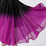 Maxbell Women's Ballroom Dance Skirt, Long Swing Skirt Performance Cosplay Latin L