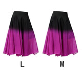 Maxbell Women's Ballroom Dance Skirt, Long Swing Skirt Performance Cosplay Latin L