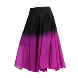 Maxbell Women's Ballroom Dance Skirt, Long Swing Skirt Performance Cosplay Latin M