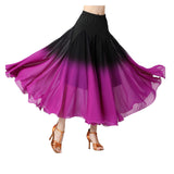 Maxbell Women's Ballroom Dance Skirt, Long Swing Skirt Performance Cosplay Latin M