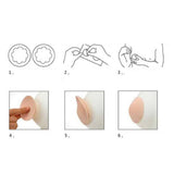 Maxbell 2Pcs 1 Pair Breast Covers Silicone Adhesive Women Men Evening Dress Black Plum