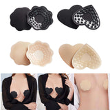 Maxbell 2Pcs 1 Pair Breast Covers Silicone Adhesive Women Men Evening Dress Black Plum