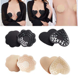 Maxbell 2Pcs 1 Pair Breast Covers Silicone Adhesive Women Men Evening Dress Black Plum