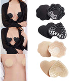 Maxbell 2Pcs 1 Pair Breast Covers Silicone Adhesive Women Men Evening Dress Black Plum