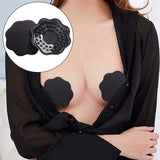 Maxbell 2Pcs 1 Pair Breast Covers Silicone Adhesive Women Men Evening Dress Black Plum