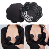 Maxbell 2Pcs 1 Pair Breast Covers Silicone Adhesive Women Men Evening Dress Black Plum