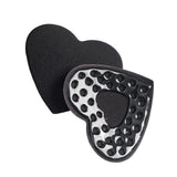 Maxbell 2Pcs 1 Pair Breast Covers Silicone Adhesive Women Men Evening Dress Black Heart