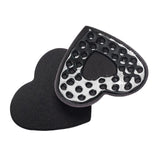 Maxbell 2Pcs 1 Pair Breast Covers Silicone Adhesive Women Men Evening Dress Black Heart