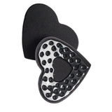 Maxbell 2Pcs 1 Pair Breast Covers Silicone Adhesive Women Men Evening Dress Black Heart