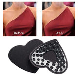 Maxbell 2Pcs 1 Pair Breast Covers Silicone Adhesive Women Men Evening Dress Black Heart