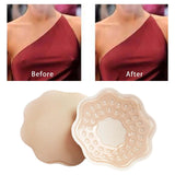 Maxbell 2Pcs 1 Pair Breast Covers Silicone Adhesive Women Men Evening Dress Brown Bossom