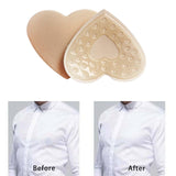Maxbell 2Pcs 1 Pair Breast Covers Silicone Adhesive Women Men Evening Dress Brown Heart