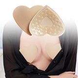Maxbell 2Pcs 1 Pair Breast Covers Silicone Adhesive Women Men Evening Dress Brown Heart