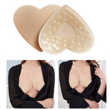 Maxbell 2Pcs 1 Pair Breast Covers Silicone Adhesive Women Men Evening Dress Brown Heart