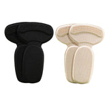 Maxbell 2x Heel Cushion Pads T Shape Shoe Heel Insoles Shoe Pad for Loose Shoes Black