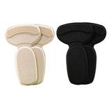 Maxbell 2x Heel Cushion Pads T Shape Shoe Heel Insoles Shoe Pad for Loose Shoes Black