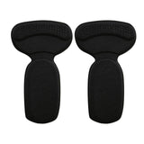 Maxbell 2x Heel Cushion Pads T Shape Shoe Heel Insoles Shoe Pad for Loose Shoes Black