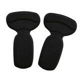 Maxbell 2x Heel Cushion Pads T Shape Shoe Heel Insoles Shoe Pad for Loose Shoes Black