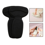 Maxbell 2x Heel Cushion Pads T Shape Shoe Heel Insoles Shoe Pad for Loose Shoes Black