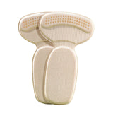 Maxbell 2x Heel Cushion Pads T Shape Shoe Heel Insoles Shoe Pad for Loose Shoes Apricot