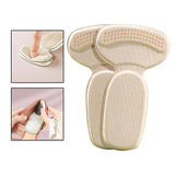 Maxbell 2x Heel Cushion Pads T Shape Shoe Heel Insoles Shoe Pad for Loose Shoes Apricot