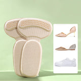 Maxbell 2x Heel Cushion Pads T Shape Shoe Heel Insoles Shoe Pad for Loose Shoes Apricot