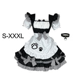 Maxbell Maid Costume Apron Cosplay Maid Dresses Waitress for Stage Halloween S