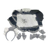 Maxbell Maid Costume Apron Cosplay Maid Dresses Waitress for Stage Halloween S