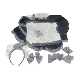 Maxbell Maid Costume Apron Cosplay Maid Dresses Waitress for Stage Halloween S