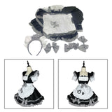 Maxbell Maid Costume Apron Cosplay Maid Dresses Waitress for Stage Halloween S