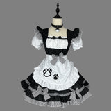 Maxbell Maid Costume Apron Cosplay Maid Dresses Waitress for Stage Halloween M