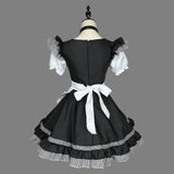 Maxbell Maid Costume Apron Cosplay Maid Dresses Waitress for Stage Halloween XXXL