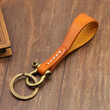 Maxbell Car Keychain Car Pendant Heavy Duty Key Fob for Men Women Father‘S Day Bronze Light Coffee