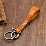 Maxbell Car Keychain Car Pendant Heavy Duty Key Fob for Men Women Father‘S Day Silver Light Coffee