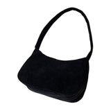 Maxbell Stylish Women Handbag Girls Zipper Underarm Bag Lady Beach Shoulder Bag Black