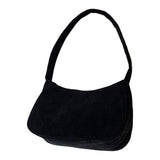 Maxbell Stylish Women Handbag Girls Zipper Underarm Bag Lady Beach Shoulder Bag Black