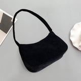 Maxbell Stylish Women Handbag Girls Zipper Underarm Bag Lady Beach Shoulder Bag Black