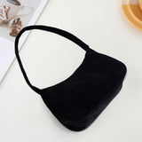 Maxbell Stylish Women Handbag Girls Zipper Underarm Bag Lady Beach Shoulder Bag Black