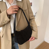 Maxbell Stylish Women Handbag Girls Zipper Underarm Bag Lady Beach Shoulder Bag Black