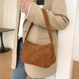 Maxbell Stylish Women Handbag Girls Zipper Underarm Bag Lady Beach Shoulder Bag Brown