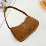 Maxbell Stylish Women Handbag Girls Zipper Underarm Bag Lady Beach Shoulder Bag Brown