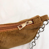Maxbell Women Dumpling Bun Schoolbag Shopping Bag Wallet Flannel Shoulder Bag Brown