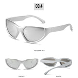 Maxbell Fashion Sunglasses, Ultralight Frame Driving Glasses   Silver Lens Silver