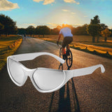 Maxbell Fashion Sunglasses, Ultralight Frame Driving Glasses   Silver Lens Silver