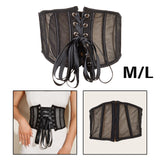 Maxbell Elastic Waist Belt Girdle Cincher Waspie Underbust Corset Lace Tied Women M 65CM 65-75CM