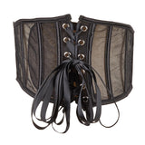 Maxbell Elastic Waist Belt Girdle Cincher Waspie Underbust Corset Lace Tied Women M 65CM 65-75CM