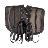 Maxbell Elastic Waist Belt Girdle Cincher Waspie Underbust Corset Lace Tied Women M 65CM 65-75CM