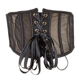 Maxbell Elastic Waist Belt Girdle Cincher Waspie Underbust Corset Lace Tied Women M 65CM 65-75CM